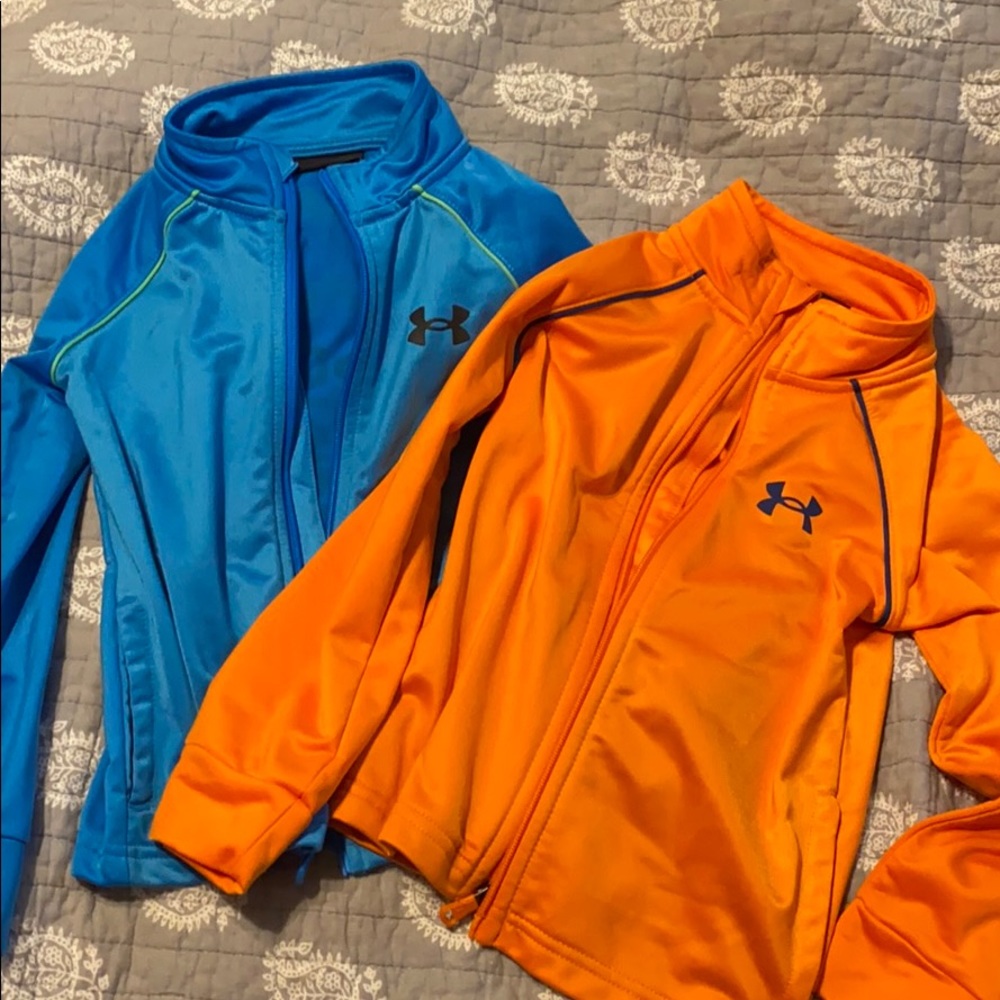 Under Armour size 4 Zip up Track jackets